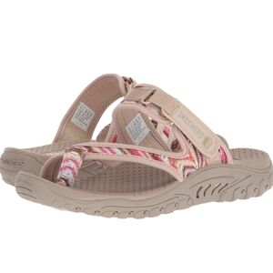 Skechers Beige and Pink Sandals